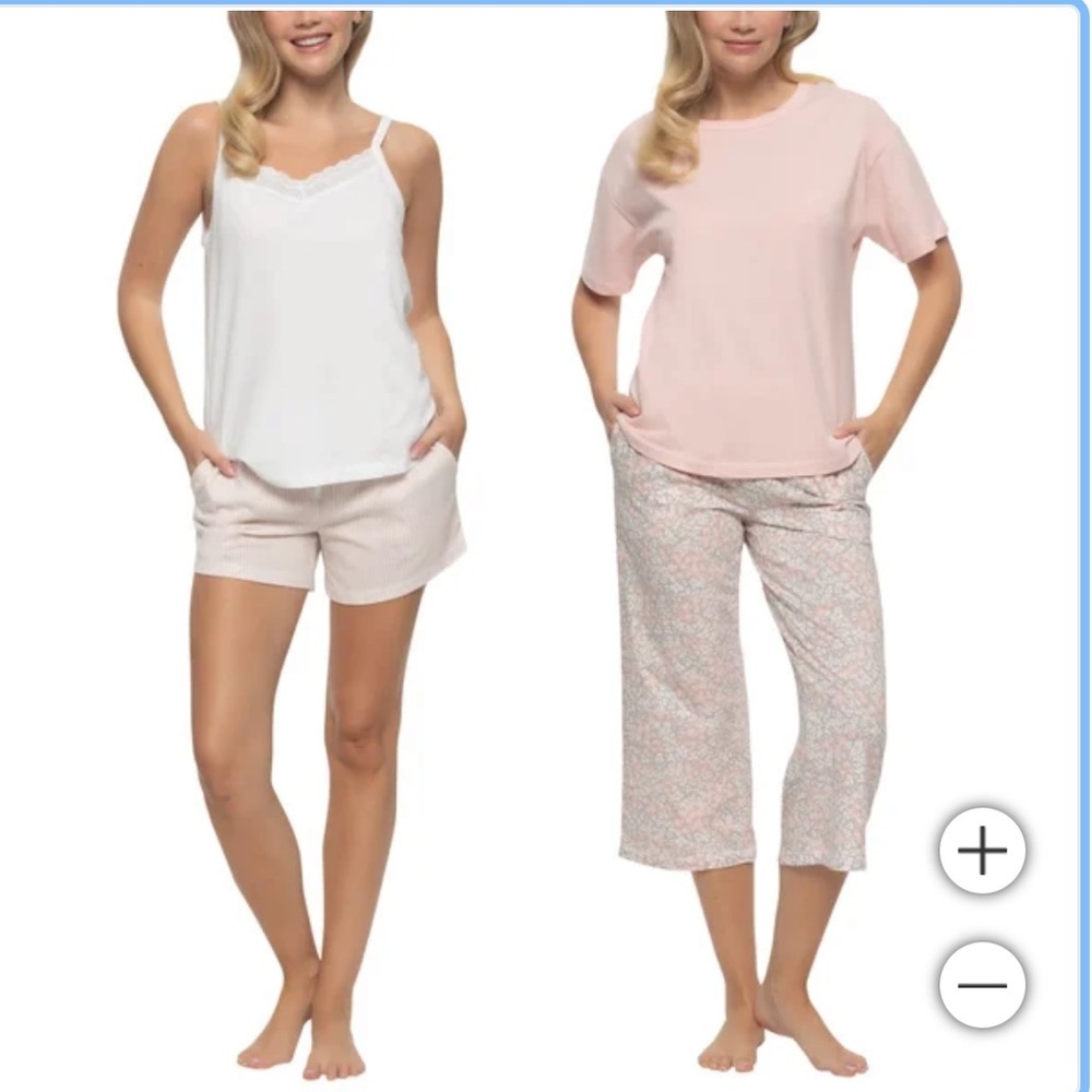 NWT Felina Women's 4-piece PJ‎ Set 100% cotton